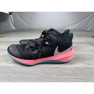 Nike Volleyball Sneakers Zoom Hyperspeed Court Shoes Womens Black Pink Size 8